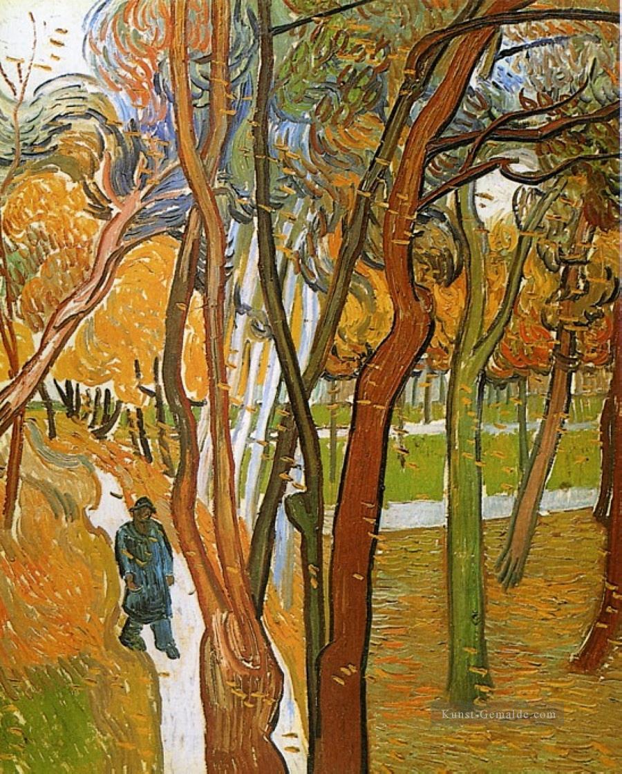 The Walk Falling Leaves Vincent van Gogh Ölgemälde
